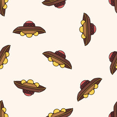 ufo , cartoon seamless pattern background