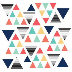 Panele Szklane Podświetlane  Zmienność koloru trójkątnego wzoru