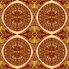 African egypt colorful ornament. Vector seamless pattern