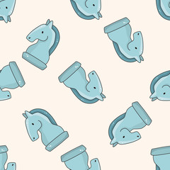 chess , cartoon seamless pattern background
