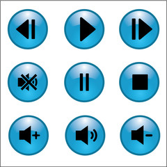 Music and sound icons. Vector illustration EPS10