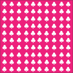 Card suits seamless pattern pink background. Vector illustration eps10