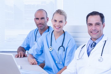 Teams of doctors working together 