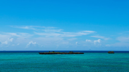 沖縄・万座のビーチ