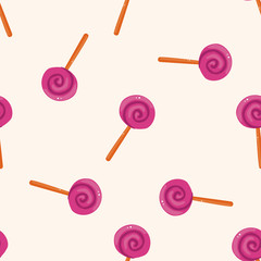 Halloween candy , cartoon seamless pattern background