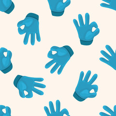 hand , cartoon seamless pattern background