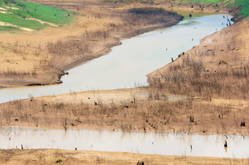 water source exhaustion, drought land, water security