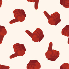 hand , cartoon seamless pattern background