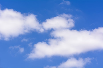 The sky is blue and bright
