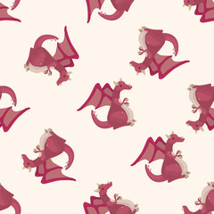 dragon , cartoon seamless pattern background