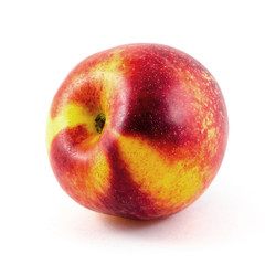 Nectarine fruit isolated on white background