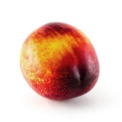 Nectarine fruit isolated on white background