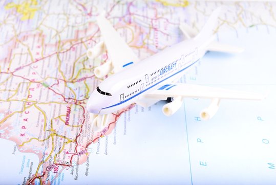 Travel concept with money, documents and map