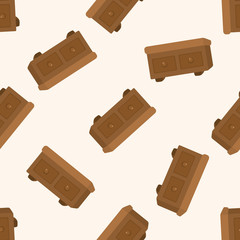 furniture cabinet , cartoon seamless pattern background