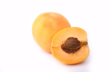 Apricot isolated on white background