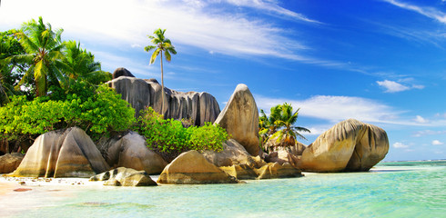 amazing Seychelles islands - obrazy, fototapety, plakaty
