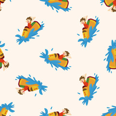 Amusement park facilities , cartoon seamless pattern background