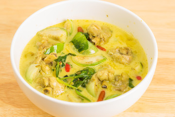 Thai green curry.