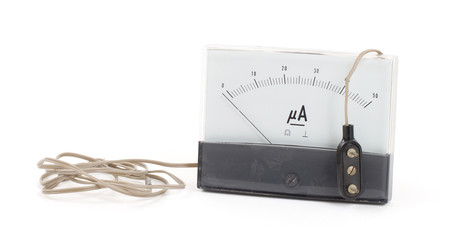 Old meter isolated