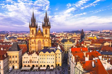 Fototapeten schönes Prag. Alte Stadt © Freesurf