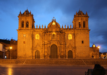 Fototapeta na wymiar Cathedral in Cusco, Peru