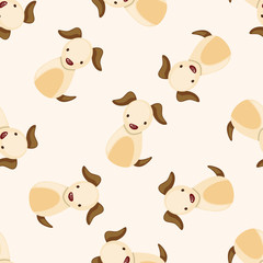 Chinese Zodiac dog , cartoon seamless pattern background