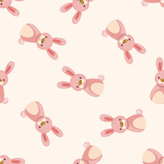 Chinese Zodiac rabbit , cartoon seamless pattern background
