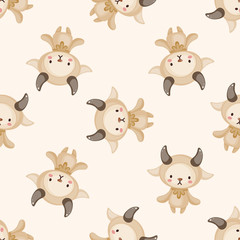Constellation Aries , cartoon seamless pattern background