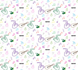 musical notes for use as wallpapers and pattern