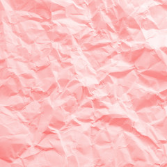 Fototapeta premium Wrinkled paper background. Pink filter