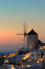 Windmill at Oia Santorini