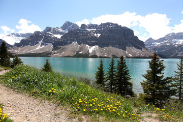 Fototapeta na wymiar Bow Lake, Banff