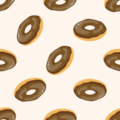 bread , cartoon seamless pattern background