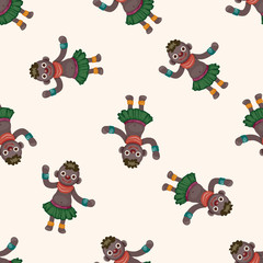 s cartoon seamless pattern background