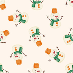 weather snowy , cartoon seamless pattern background