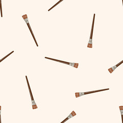 paint brush , cartoon seamless pattern background