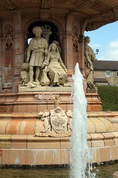 Doulton Fountain in Glasgow.