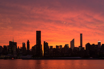 New-York at sunset