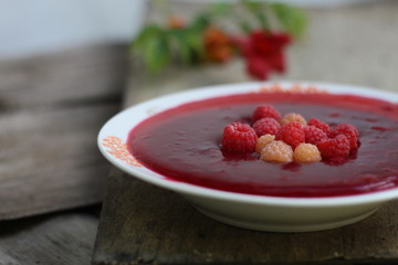 Десерт, кисель, ягоды