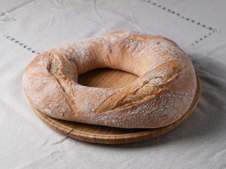 Galician bread. A typical and delicious meal of Galicia