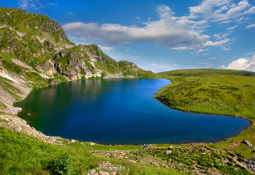 Bubreka (Kidney) lake in Rila mountain, Bulgaria