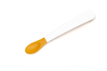 children spoon on the white background