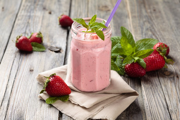 Strawberry milkshake.