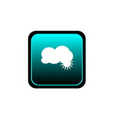 button of cloud vector illustration