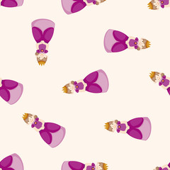Royal theme princess , cartoon seamless pattern background