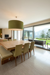 apartment furnished, dining table