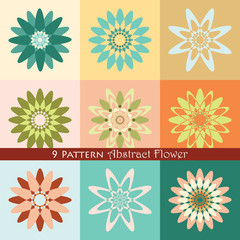 9 Pattern Abstract Flower