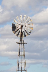 Metal windmill