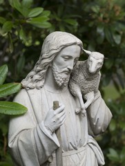 Obraz premium Jesus mit dem Lamm