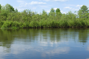 the river with beautiful coast